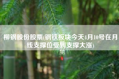 详细阅读:柳钢股份股票(钢铁板块今天4月10号在月线支撑位受到支撑大涨) 柳钢股份股票(钢铁板块今天4月10号在月线支撑位受到支撑大涨)