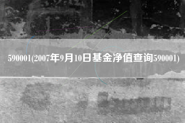 详细阅读:590001(2007年9月10日基金净值查询590001) 590001(2007年9月10日基金净值查询590001)