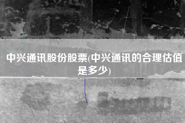 详细阅读:中兴通讯股份股票(中兴通讯的合理估值是多少) 中兴通讯股份股票(中兴通讯的合理估值是多少)