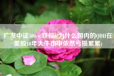 详细阅读:广发中证500etf联接c(为什么国内的QDII在美股10年大牛市中依然亏损累累) 广发中证500etf联接c(为什么国内的QDII在美股10年大牛市中依然亏损累累)