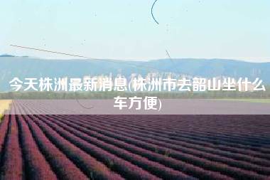 详细阅读:今天株洲最新消息(株洲市去韶山坐什么车方便) 今天株洲最新消息(株洲市去韶山坐什么车方便)