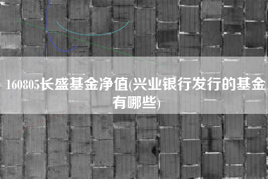 详细阅读:160805长盛基金净值(兴业银行发行的基金有哪些) 160805长盛基金净值(兴业银行发行的基金有哪些)