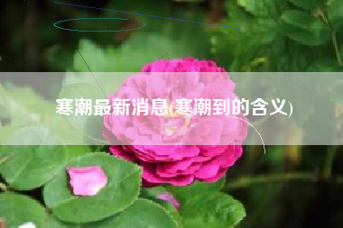 详细阅读:寒潮最新消息(寒潮到的含义) 寒潮最新消息(寒潮到的含义)