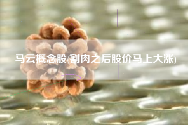 详细阅读:马云概念股(割肉之后股价马上大涨) 马云概念股(割肉之后股价马上大涨)