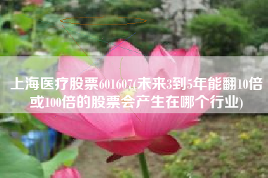 详细阅读:上海医疗股票601607(未来3到5年能翻10倍或100倍的股票会产生在哪个行业) 上海医疗股票601607(未来3到5年能翻10倍或100倍的股票会产生在哪个行业)