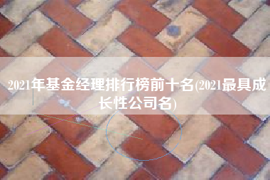 详细阅读:2021年基金经理排行榜前十名(2021最具成长性公司名) 2021年基金经理排行榜前十名(2021最具成长性公司名)