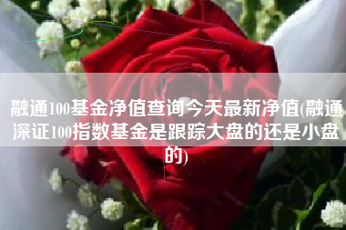 详细阅读:融通100基金净值查询今天最新净值(融通深证100指数基金是跟踪大盘的还是小盘的) 融通100基金净值查询今天最新净值(融通深证100指数基金是跟踪大盘的还是小盘的)