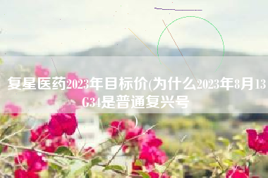 复星医药2023年目标价(为什么2023年8月13G34是普通复兴号
) 复星医药2023年目标价(为什么2023年8月13G34是普通复兴号
)