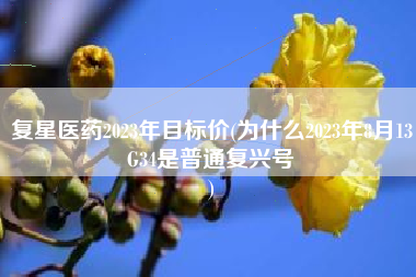 复星医药2023年目标价(为什么2023年8月13G34是普通复兴号
) 复星医药2023年目标价(为什么2023年8月13G34是普通复兴号
)