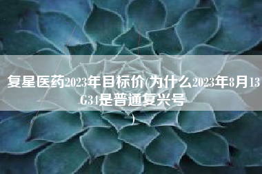 复星医药2023年目标价(为什么2023年8月13G34是普通复兴号
) 复星医药2023年目标价(为什么2023年8月13G34是普通复兴号
)