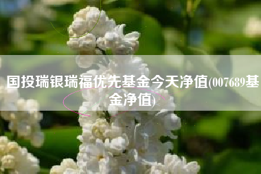 详细阅读:国投瑞银瑞福优先基金今天净值(007689基金净值) 国投瑞银瑞福优先基金今天净值(007689基金净值)