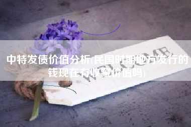 中特发债价值分析(民国时期地方发行的钱现在有收藏价值吗)