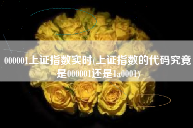 详细阅读:000001上证指数实时(上证指数的代码究竟是000001还是1a0001) 000001上证指数实时(上证指数的代码究竟是000001还是1a0001)