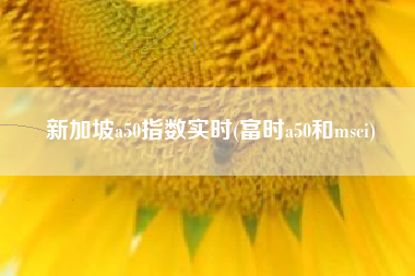 详细阅读:新加坡a50指数实时(富时a50和msci) 新加坡a50指数实时(富时a50和msci)
