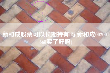 详细阅读:新和成股票可以长期持有吗(新和成002001668买了好吗) 新和成股票可以长期持有吗(新和成002001668买了好吗)