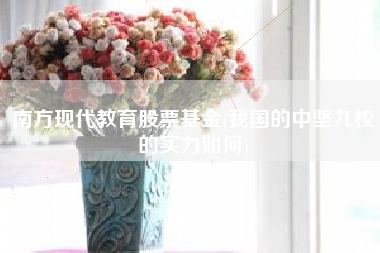 详细阅读:南方现代教育股票基金(我国的中坚九校的实力如何) 南方现代教育股票基金(我国的中坚九校的实力如何)