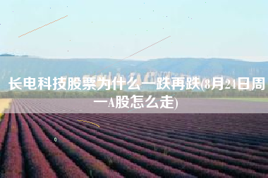 长电科技股票为什么一跌再跌(8月24日周一A股怎么走)