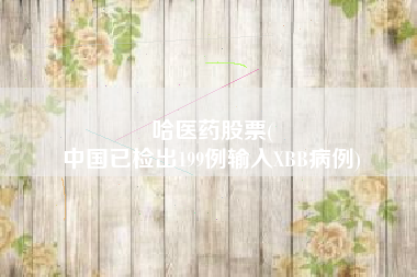 哈医药股票(
中国已检出199例输入XBB病例)