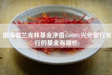 国海富兰克林基金净值450002(兴业银行发行的基金有哪些)