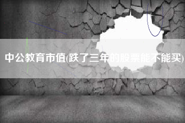 中公教育市值(跌了三年的股票能不能买)