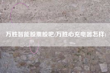 详细阅读:万胜智能股票股吧(万胜心充电器怎样) 万胜智能股票股吧(万胜心充电器怎样)