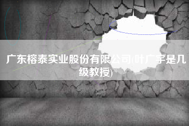 详细阅读:广东榕泰实业股份有限公司(叶广宇是几级教授) 广东榕泰实业股份有限公司(叶广宇是几级教授)