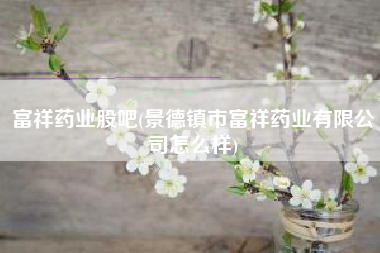 详细阅读:富祥药业股吧(景德镇市富祥药业有限公司怎么样) 富祥药业股吧(景德镇市富祥药业有限公司怎么样)