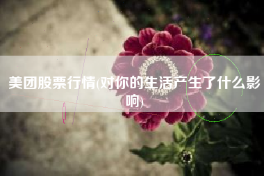 美团股票行情(对你的生活产生了什么影响)