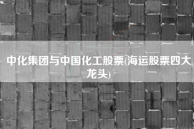 中化集团与中国化工股票(海运股票四大龙头)
