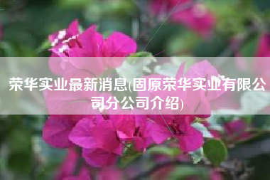 荣华实业最新消息(固原荣华实业有限公司分公司介绍)