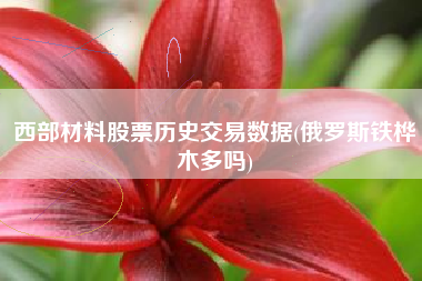 西部材料股票历史交易数据(俄罗斯铁桦木多吗)