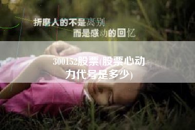 300152股票(股票心动
力代号是多少) 300152股票(股票心动
力代号是多少)
