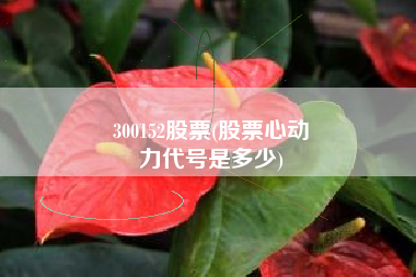300152股票(股票心动
力代号是多少) 300152股票(股票心动
力代号是多少)