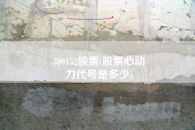 300152股票(股票心动
力代号是多少) 300152股票(股票心动
力代号是多少)