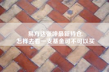 易方达张坤最新持仓,
怎样去看一支基金可不可以买