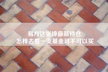 易方达张坤最新持仓,
怎样去看一支基金可不可以买