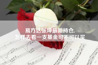 易方达张坤最新持仓,
怎样去看一支基金可不可以买