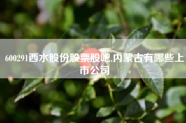 详细阅读:600291西水股份股票股吧,内蒙古有哪些上市公司 600291西水股份股票股吧,内蒙古有哪些上市公司