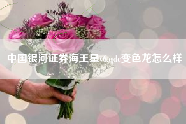 中国银河证券海王星v6,qdc变色龙怎么样