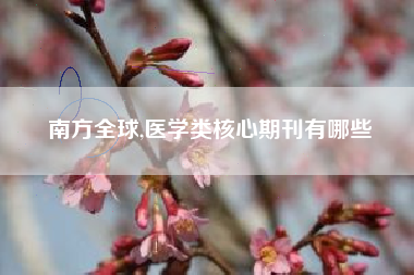 南方全球,医学类核心期刊有哪些