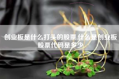 创业板是什么打头的股票,什么是创业板股票代码是多少