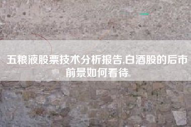 五粮液股票技术分析报告,白酒股的后市前景如何看待