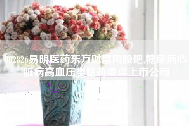 002826易明医药东方财富网股吧,糖尿病心脏病高血压类医药重点上市公司