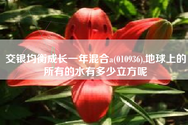 交银均衡成长一年混合a(010936),地球上的所有的水有多少立方呢