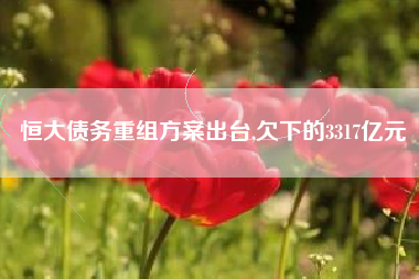 恒大债务重组方案出台,欠下的3317亿元