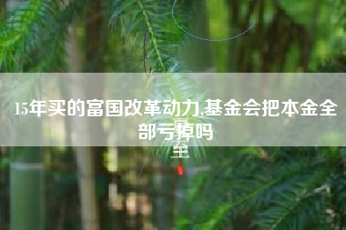 15年买的富国改革动力,基金会把本金全部亏掉吗