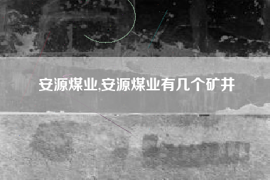 安源煤业,安源煤业有几个矿井