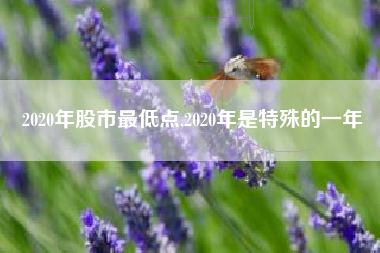 2020年股市最低点,2020年是特殊的一年