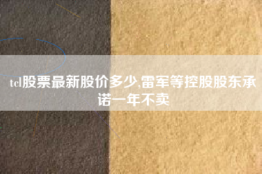 详细阅读:tcl股票最新股价多少,雷军等控股股东承诺一年不卖 tcl股票最新股价多少,雷军等控股股东承诺一年不卖