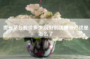 贵州茅台股价多少,说好的优质资产这是怎么了